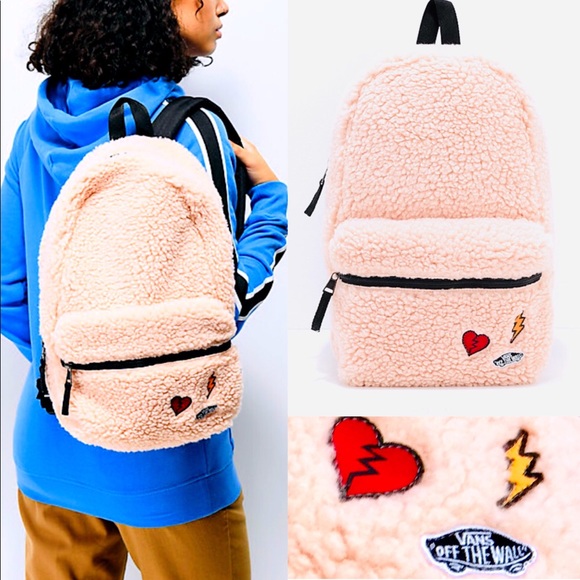 Vans Bags Left Vans Sherpa Patched Retro Backpack Poshmark